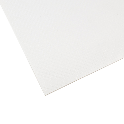 Килимок антиковзаючий W-480мм, Italiana Ferramenta, 1,2мм, круг, білий