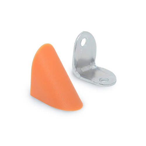 L Куточок одинарний метал/пластик, вишня