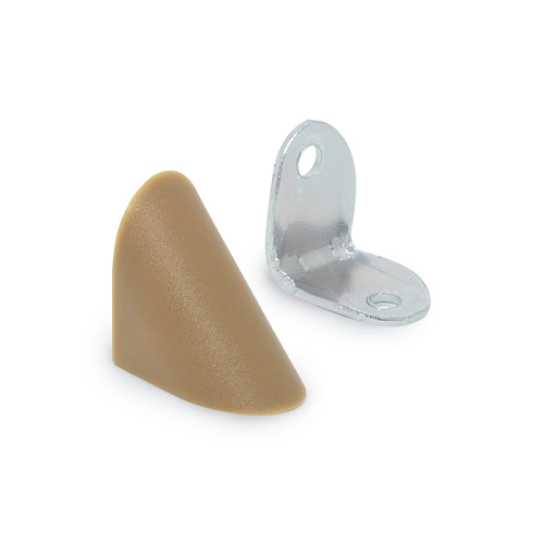 L Куточок одинарний метал/пластик, дуб рустикаль