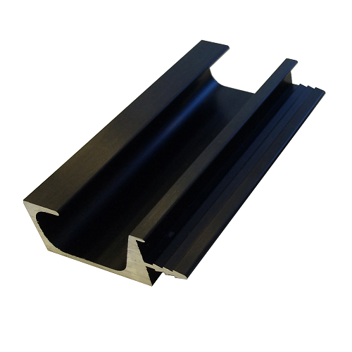 Врізний профіль-ручка UKW 7 18мм L=5м, чорний фактура, Elite