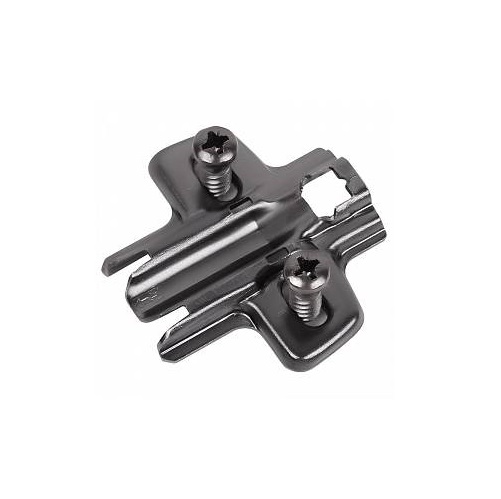 Монтажна планка Sensys D=1,5 мм- чорний обсидіан, з єврогвинтами Ø 5 x 12 мм (9091800) Hettich