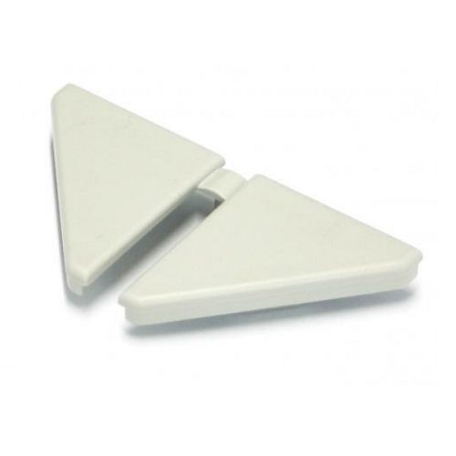 Заглушка до плінтусу Н=30 (лів+прав), білий