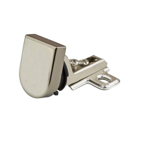 Завіса д/скла внутр.з монтажною планкою- нікель мат.