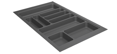 Організація лоток OrgaTray 440, пластик, W=601-700 мм L=441-520 мм, антрацит (9195000) Hettich