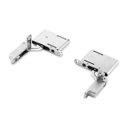 Комплект завіс FGV Libera Push 105° зворотня пружина, никель, верхня/нижня