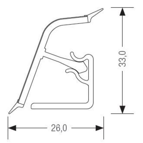 Rehau 118 Плінтус 4,2м- Білий 11779