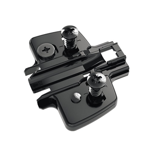 Монтажна планка Sensys D=3 мм- чорний обсидіан, з єврогвинтами Ø 5 x 12 мм, з ексцентриком (9308023) Hettich