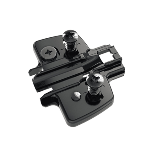 Монтажна планка Sensys D=1,5 мм- чорний обсидіан, з єврогвинтами Ø 5 x 12 мм, з ексцентриком (9308022) Hettich