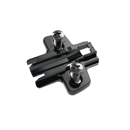 Монтажна планка Sensys D=3 мм- чорний обсидіан, з єврогвинтами Ø 5 x 12 мм (9091801) Hettich