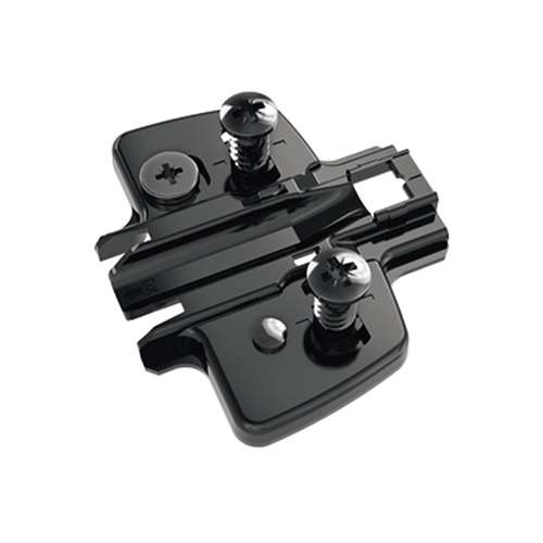 Монтажна планка Sensys D=5 мм- чорний обсидіан, з єврогвинтами Ø 5 x 12 мм, з ексцентриком (9091806) Hettich