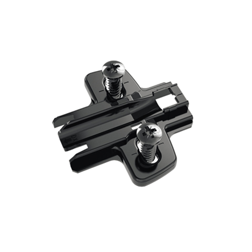 Монтажна планка Sensys D=0 мм- чорний обсидіан, з єврогвинтами Ø 5 x 12 мм (9091799) Hettich