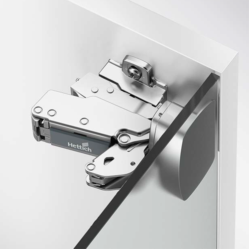 К-т Завіса Sensys 8657і  внутрішня, кут відкр. 165°, з дотягувачем, фасад скло - корпус ДСП, адаптер