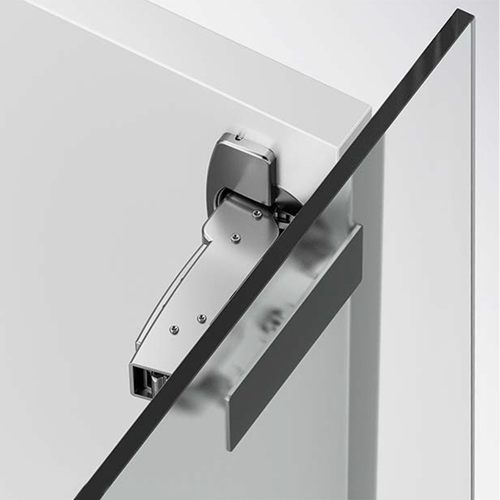 К-т Завіса Sensys 8645і  накладна, з дотягувачем, фасад скло - корпус ДСП