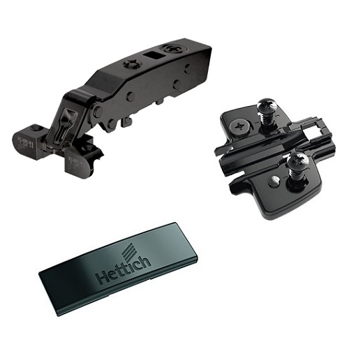 К-т Завіса Sensys 8638i чорний обсидіан- накладна з дотягувачем, для ал. профілю