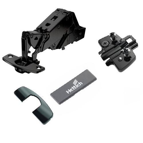 К-т Завіса Sensys 8687 чорний обсидіан- напівнакладна 165° без пружини, з гвинтами та ексцентриком