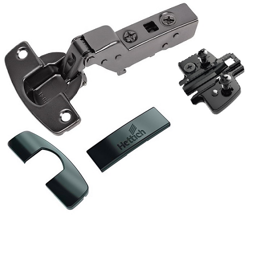 К-т Завіса Sensys 8676 чорний обсидіан- внутрішня без пружини, Рush to open, для тонких фасадів 10–19 мм