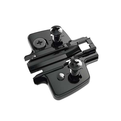 Монтажна планка Sensys D=0 мм- чорний обсидіан, з єврогвинтами Ø 5 x 12 мм, з ексцентриком (9308021) Hettich