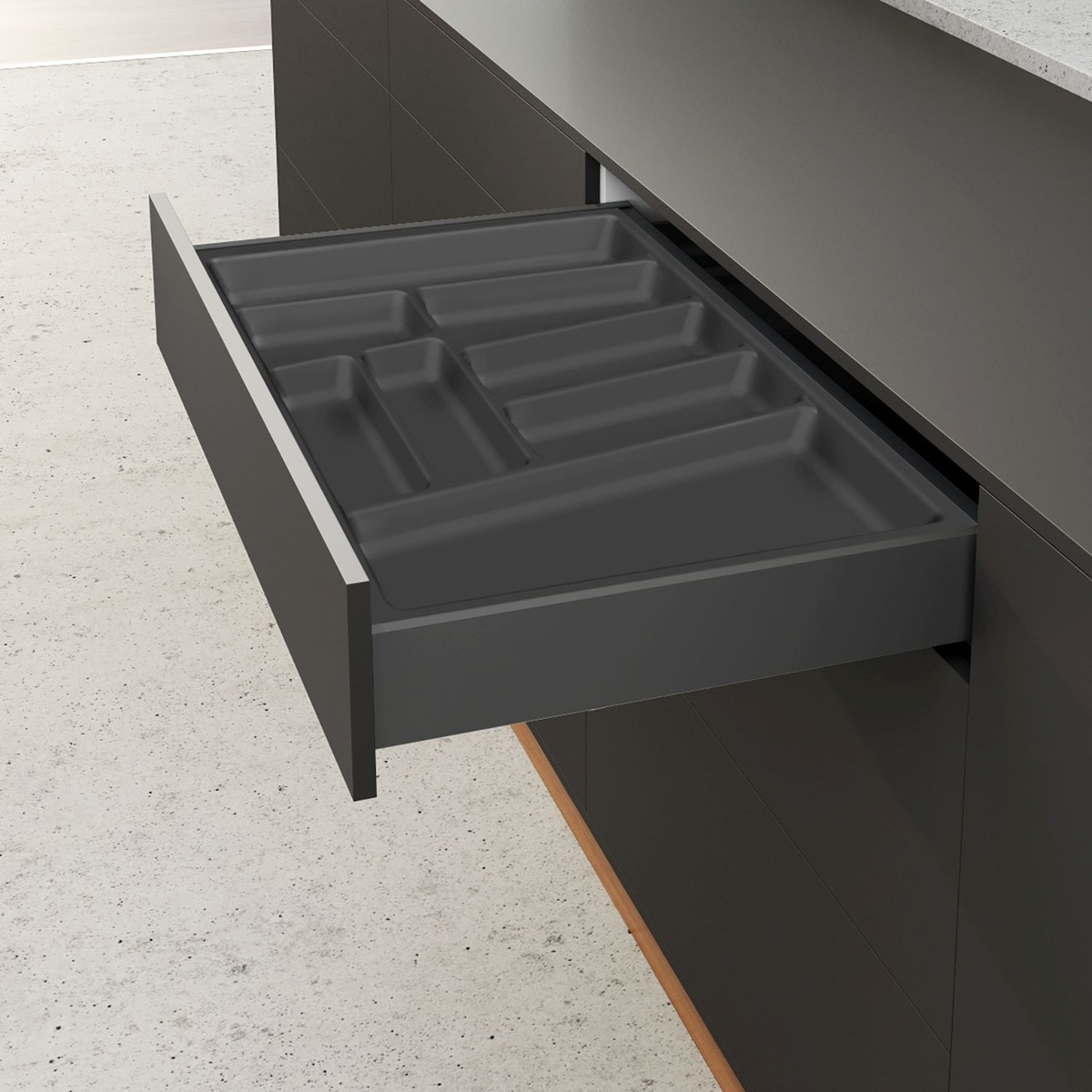 Організація лоток OrgaTray 740 для AvanTech YOU, W=900 L=500, антрацит (9302775) Hettich