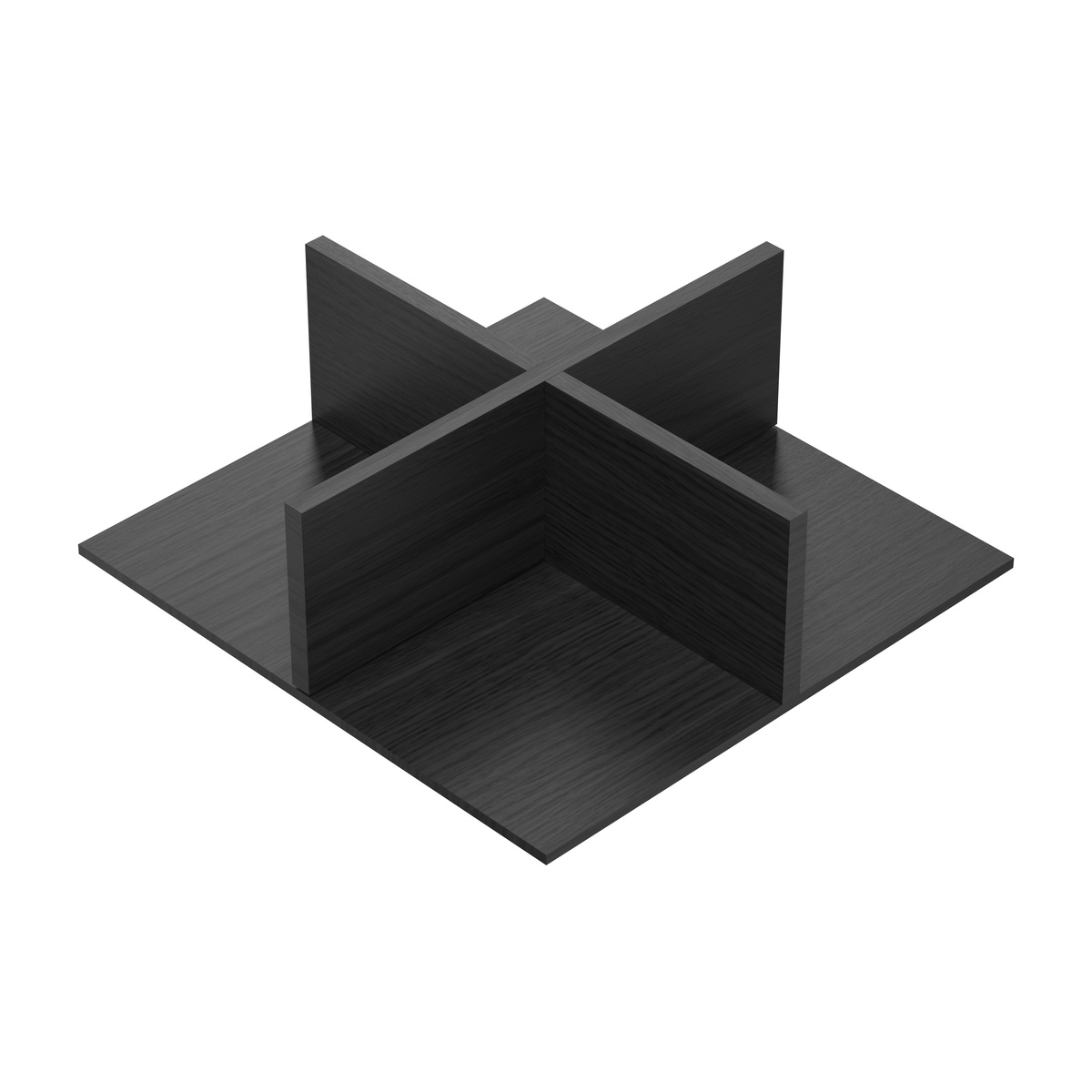 Перегородка OrgaStore 270, W214 x L220 x H75 мм, лакований бук, антрацит (9316556) Hettich