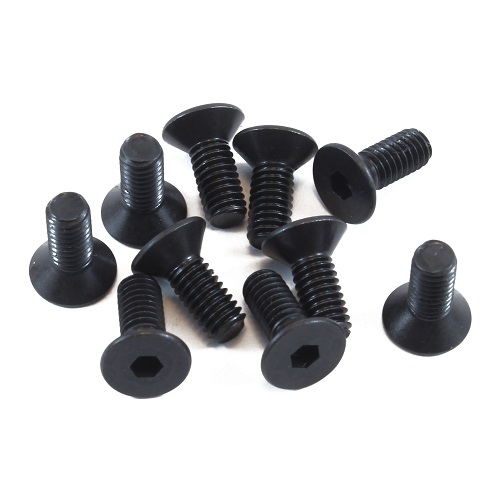 Гвинт потайний М4х10, шестигранний, чорний