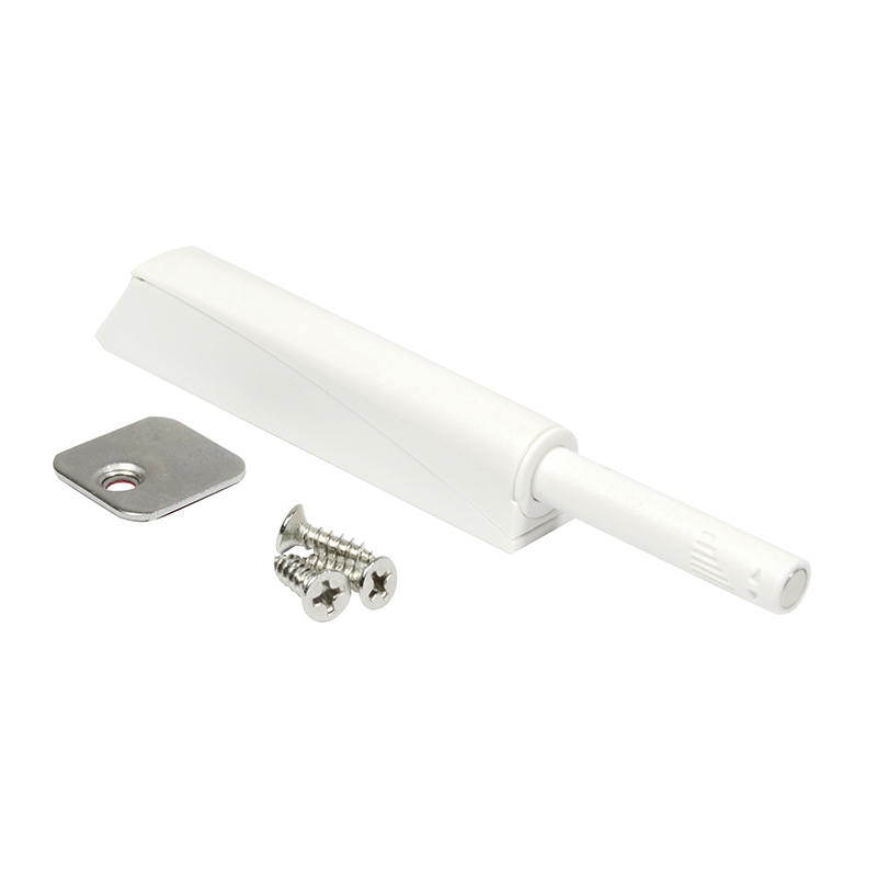 Відштовхувач PUSH з магнітом білий (з тримачем,ответн.частиною,шурупами)