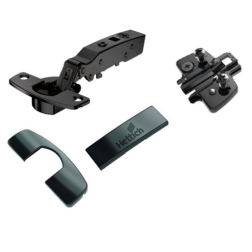 К-т Завіса Sensys 8645i чорний обсидіан- накладна з дотягувачем, з гвинтами та ексцентриком