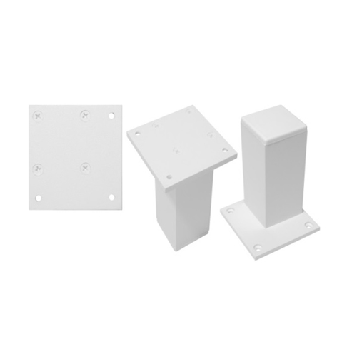 Ніжка алюмінієва Н=120, біла матова