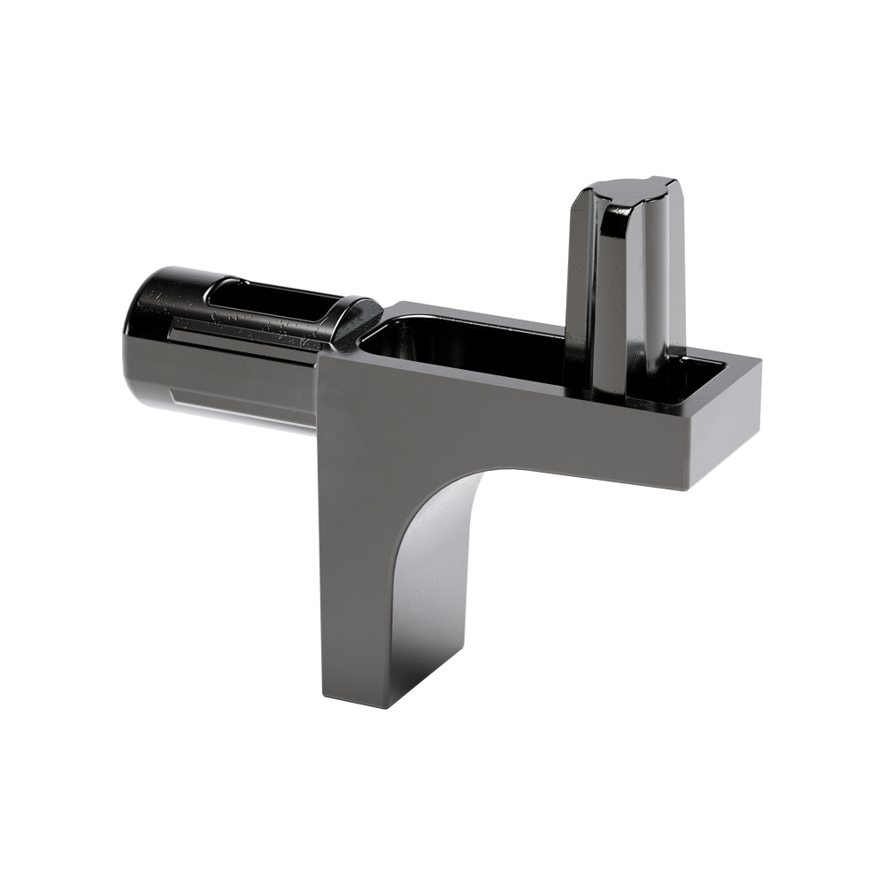 I Полицетримач K-Line d=5мм д/ДСП два штифта, чорний нікель