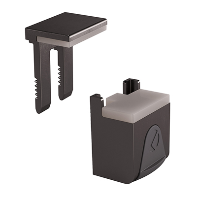 Полицетримач Kubic д/скла 4-8мм, чорний нікель, Italiana Ferramenta