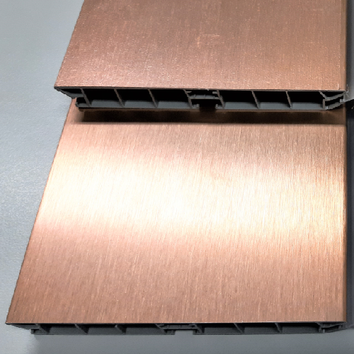 Цоколь пластиковий Scilm H=100 мм, L=4000 мм, мідь браш