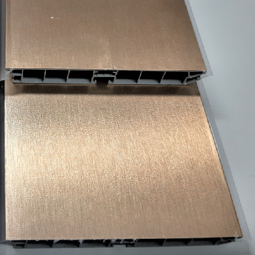 Цоколь пластиковий Scilm H=100 мм, L=4000 мм, золото браш