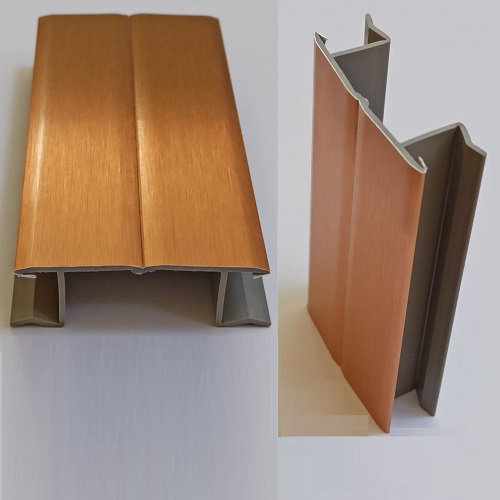 Кут регульований для цоколя ПВХ Scilm, H=100 мм, мідь браш