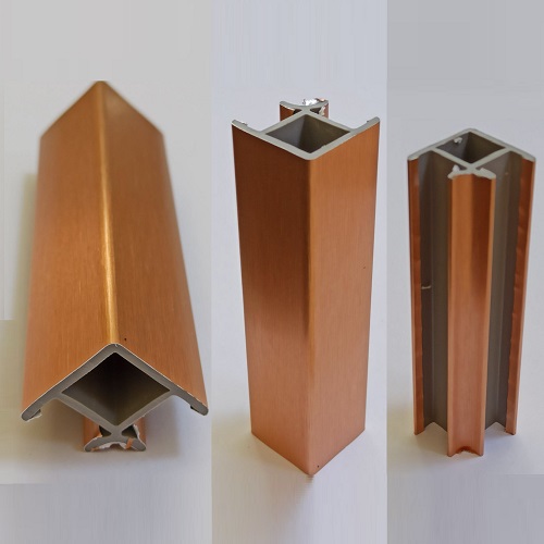 Кут універсальний для цоколя ПВХ Scilm, 90°, H=100 мм, мідь браш