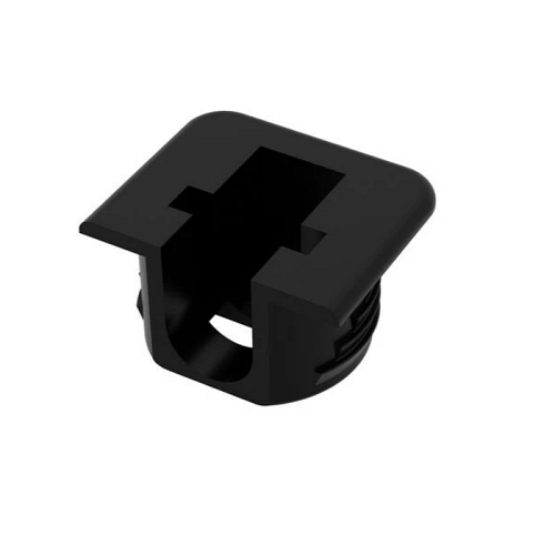 Полицетримач Flipper для полиць від 14 мм, чорний, Italiana Ferramenta