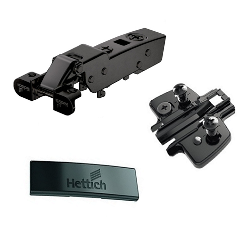 К-т Завіса Sensys 8631i Alu чорний обсидіан- напівнакладна з дотягувачем, для ал. профілю