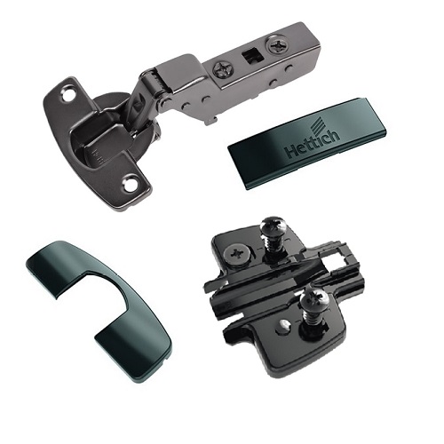 К-т Завіса Sensys 8645i чорний обсидіан- внутрішня з дотягувачем, з гвинтами та ексцентриком
