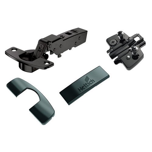 К-т Завіса Sensys 8645i чорний обсидіан- напівнакладна з дотягувачем, з гвинтами та ексцентриком