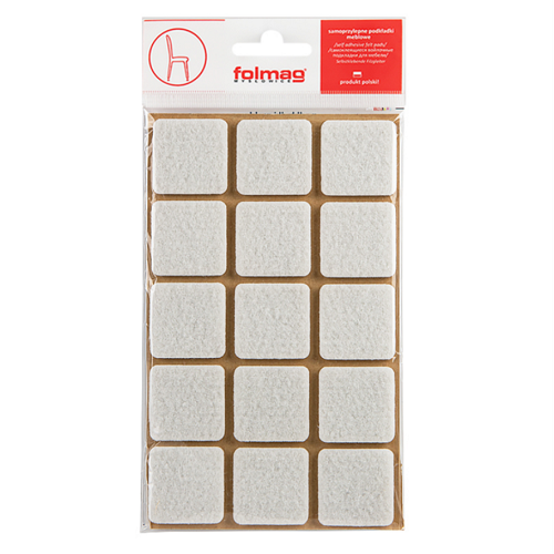 Войлочні самоклейки, 30х30 Білі Folmag