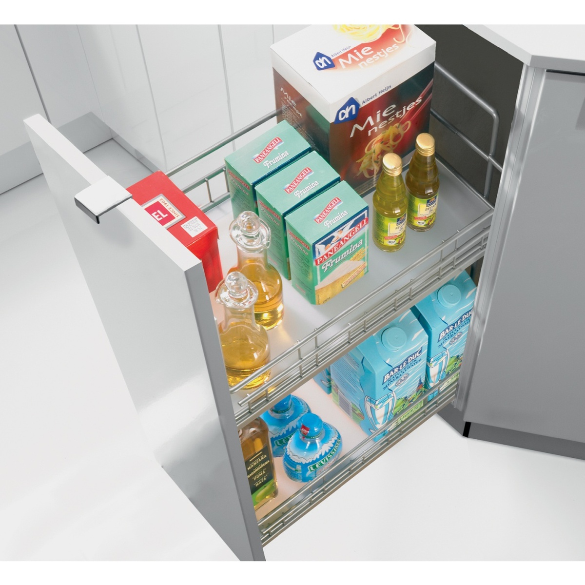 Cargo IQ plus 2-рівневий, корпус 300 мм, срібло (9065860) Hettich