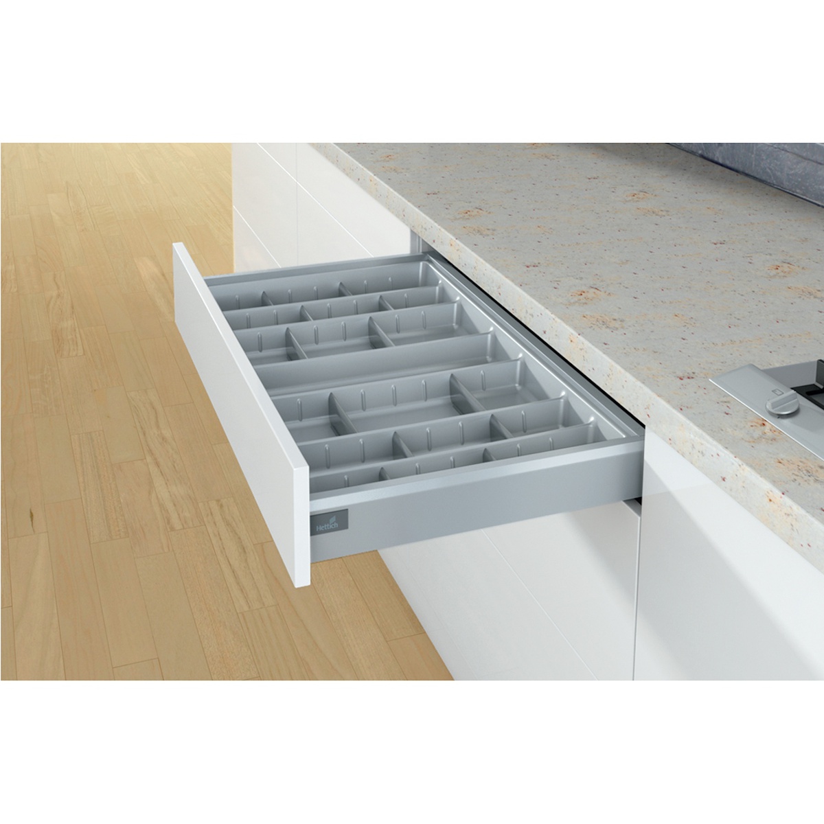 Організація лоток OrgaTray 570 для ArciTech, W=600 L=500, срібло (9134992) Hettich