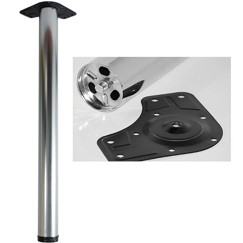 L Опора Н=710 D=60, хром мат.