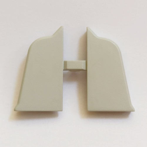 Заглушка до плінтусу Н=45 (лів+прав), сірий