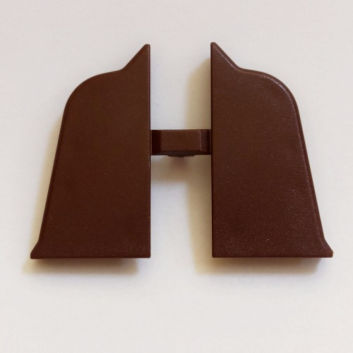 Заглушка до плінтусу Н=45 (лів+прав), коричневий