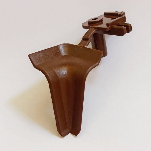 Кут внутрішній 90° до плінтусу Н=45, коричневий