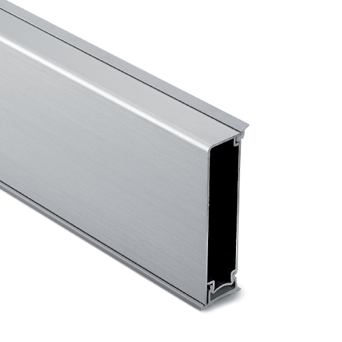 Плінтус прямокутний Н=80 L=3900, алюміній анодований