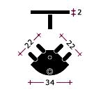 Заглушка ущільн.до нар. кут. профілю