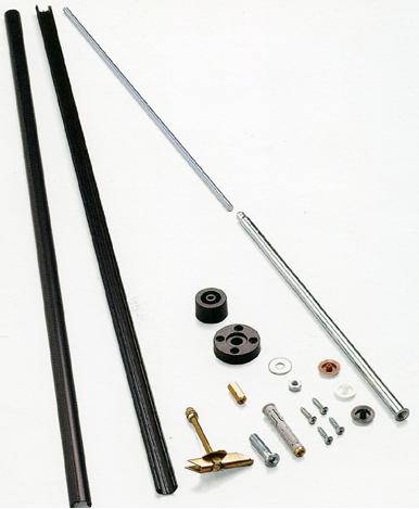 Кріплення до стелі довге ПХВ біле