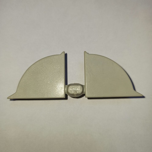 Заглушка до плінтусу кругл. Н=30 (лів+прав), сірий