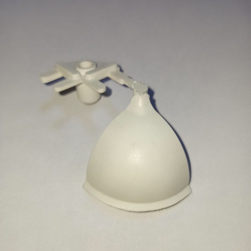 Кут зовнішній 90 до плінтусу кругл. Н=30, білий