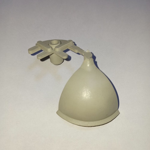 Кут зовнішній 90 до плінтусу кругл. Н=30, сірий